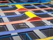 Zatvorene prepreke za skakanje Trampolin